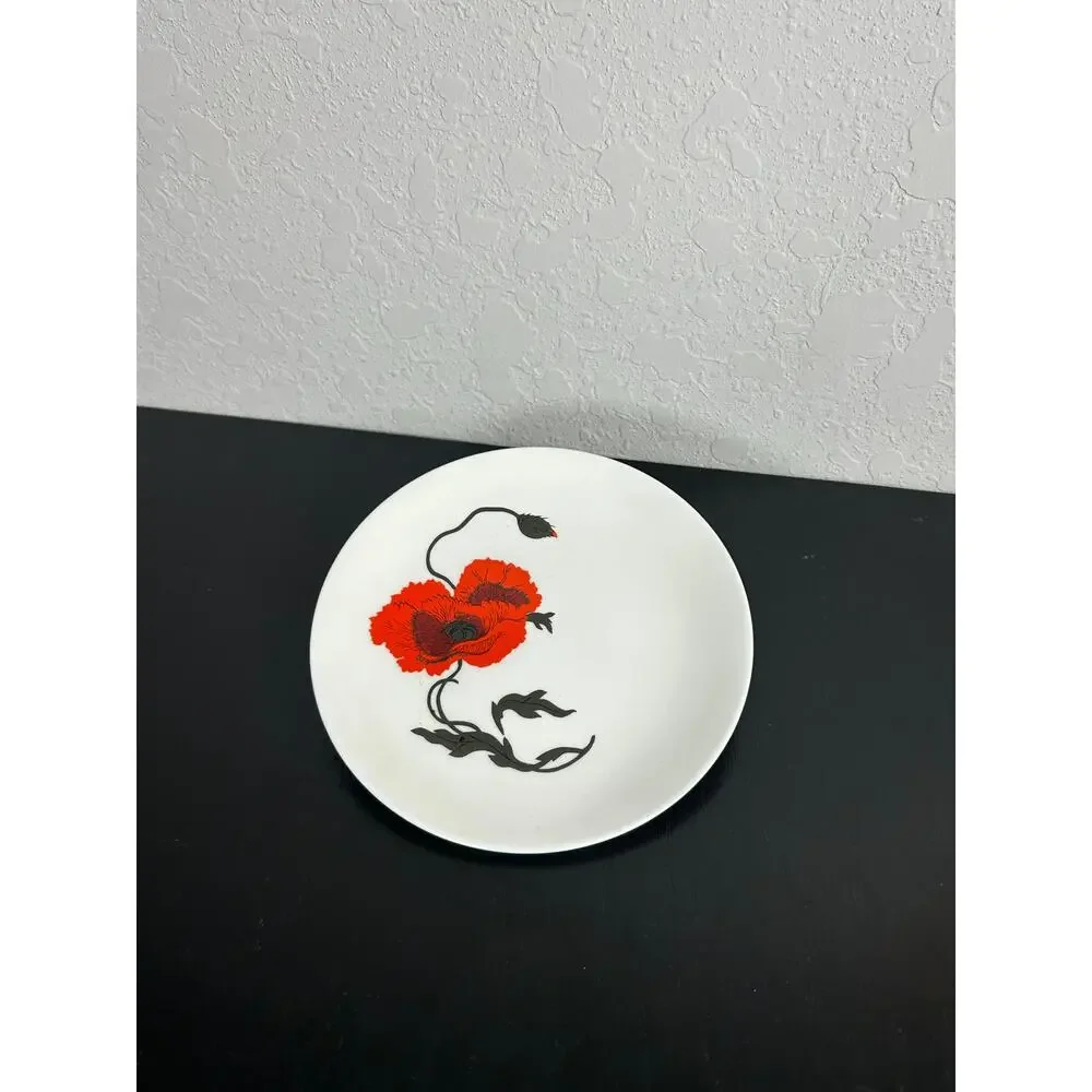 Saucer & Cup Set- Vintage Wedgewood Cornpoppy Bone China- preowned